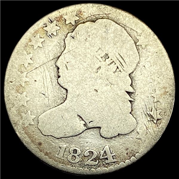1824 Capped Bust Half Dollar NICELY CIRCULATED