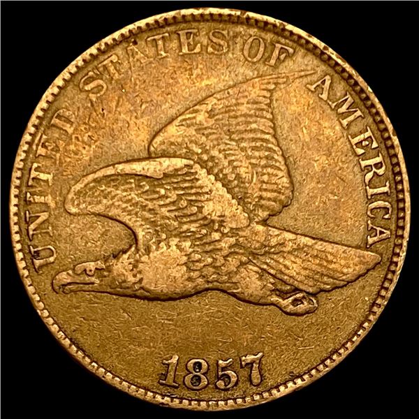 1857 Flying Eagle Cent NEARLY UNCIRCULATED