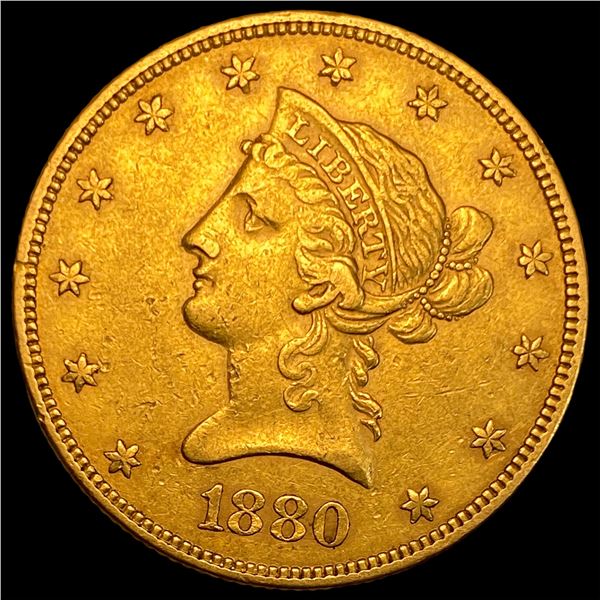 1880 $10 Liberty Head Eagle CLOSELY UNCIRCULATED