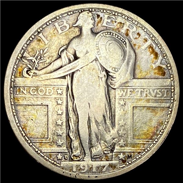 1917-D Type 1 Standing Liberty Quarter NICE CIRC
