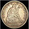 Image 1 : 1877 Seated Liberty Quarter NEARLY UNCIRCULATED