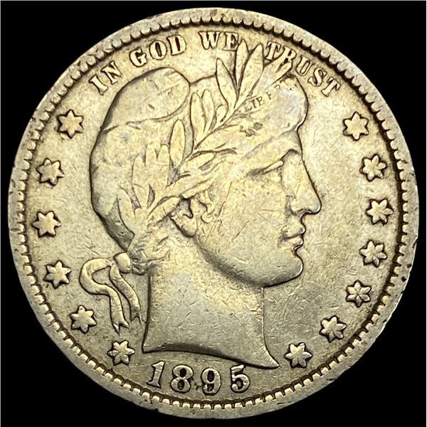 1895-O Silver Barber Quarter LIGHTLY CIRCULATED