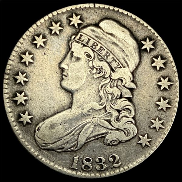 1832 Capped Bust Half Dollar LIGHTLY CIRCULATED