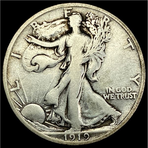 1919-S Walking Liberty Half Dollar LIGHTLY CIRCULATED