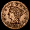 Image 1 : 1852 Braided Hair Large Cent CLOSELY UNCIRCULATED