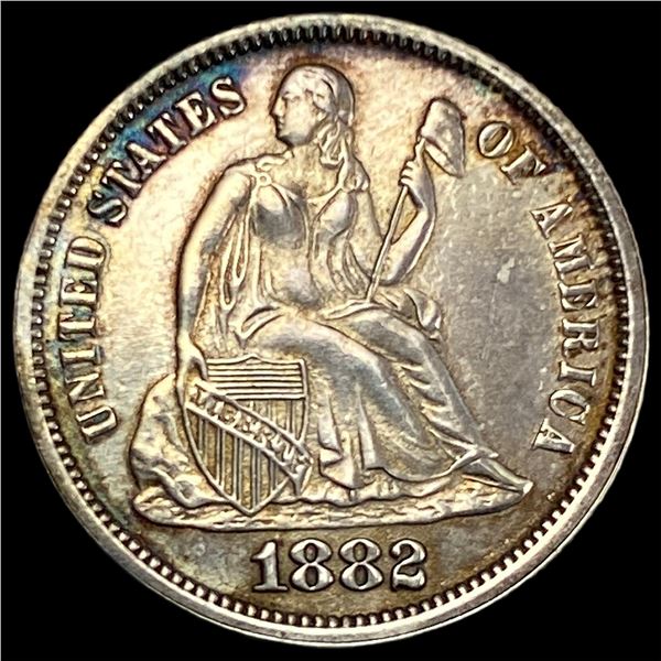 1882 Proof Seated Liberty Dime CHOICE PROOF