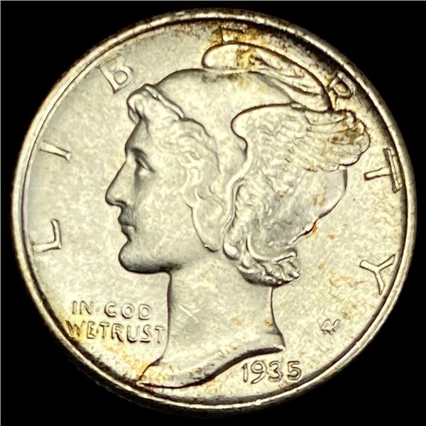 1935 Silver Mercury Dime CHOICE BU