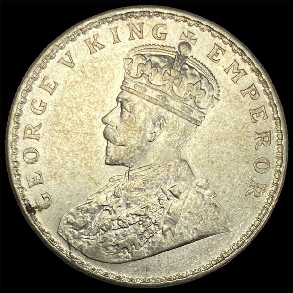 1917 British-India Silver 1 Rupee UNCIRCULATED