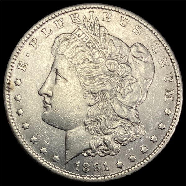 1891-S Morgan Silver Dollar CHOICE AU