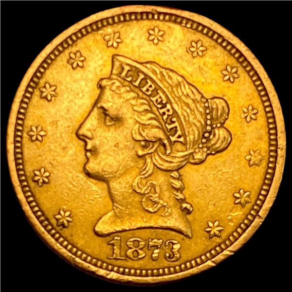 1873 $2.50 Liberty Head Quarter Eagle CLOSELY UNCIRCULATED