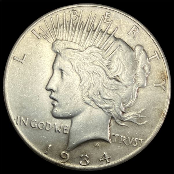 1934-S Silver Peace Dollar CLOSELY UNCIRCULATED