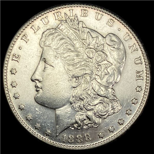 1888-S Silver Morgan Dollar CHOICE AU