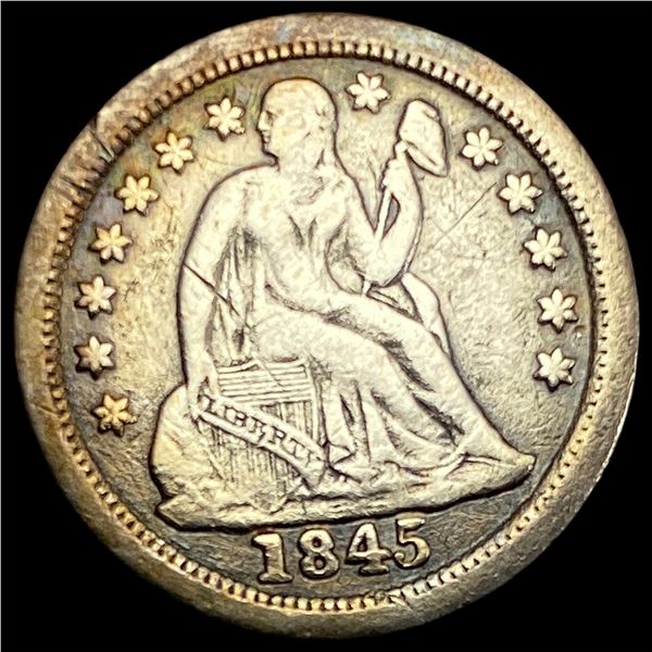 1845-O Seated Liberty Dime LIGHTLY CIRCULATED