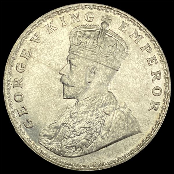 1920 British-India Silver One Rupee UNCIRCULATED