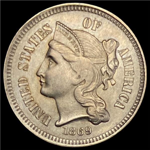 1869 Nickel Three-Cent Piece UNCIRCULATED