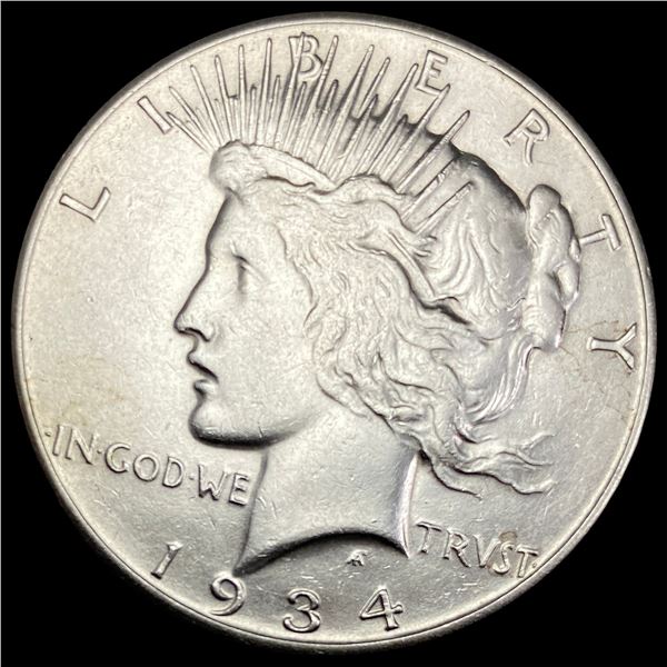 1934-S Silver Peace Dollar CLOSELY UNCIRCULATED