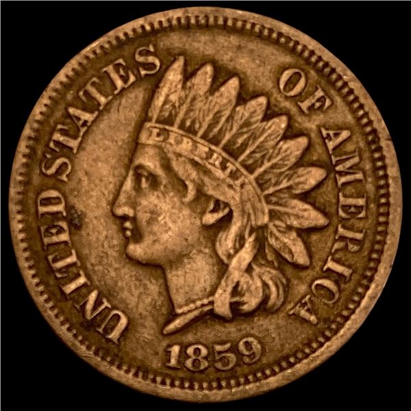 1859 Indian Head Cent ABOUT UNCIRCULATED