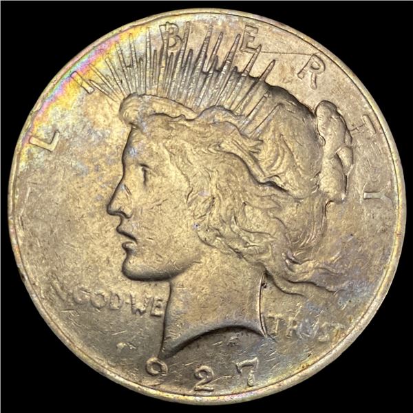 1927-D Peace Silver Dollar NEAR UNC