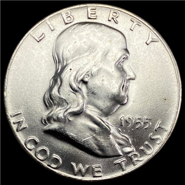 1955 Silver FranklinHalf Dollar SUPERB GEM BU