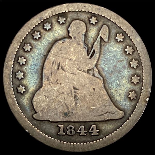 1844-O Seated Liberty Quarter NICELY CIRCULATED