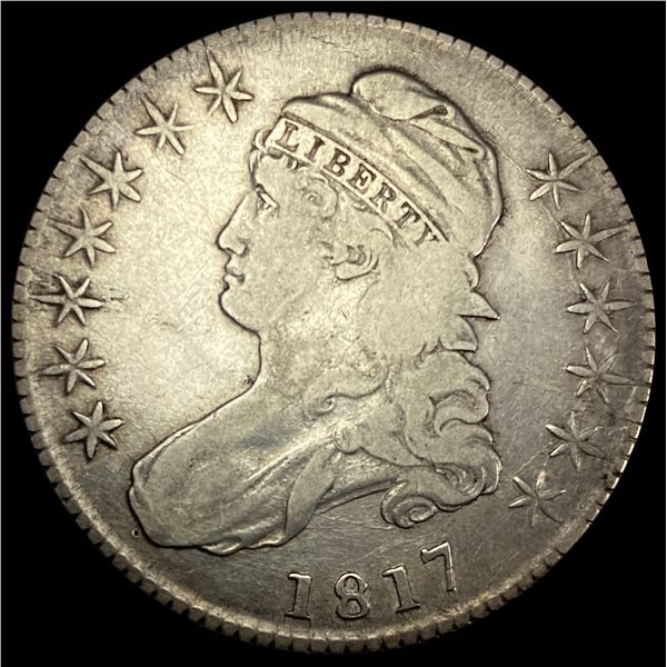 1817 Capped Bust Half Dollar LIGHTLY CIRCULATED