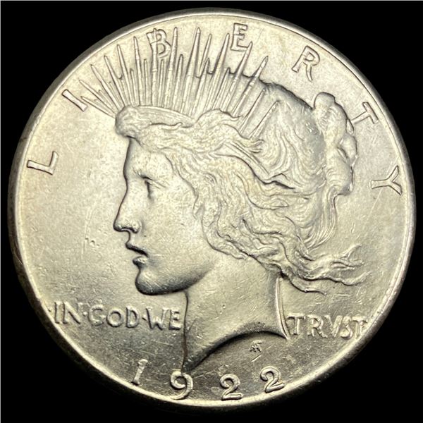 1922-S Silver Peace Dollar CHOICE AU