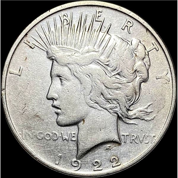 1922-D Silver Peace Dollar NEARLY  UNCIRCULATED