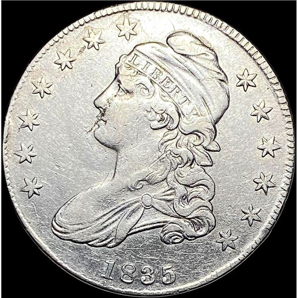 1835 Capped Bust Half Dollar NEARLY  UNCIRCULATED