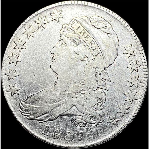 1807 Capped Bust Half Dollar LIGHTLY  CIRCULATED