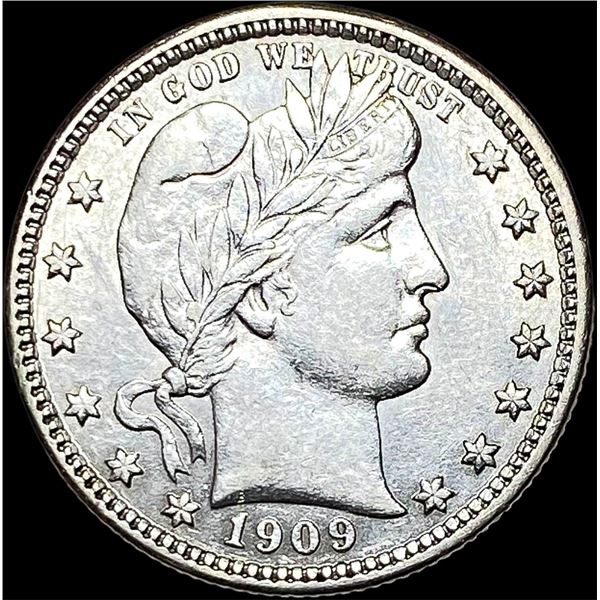 1909-D Barber Silver Quarter UNCIRCULATED
