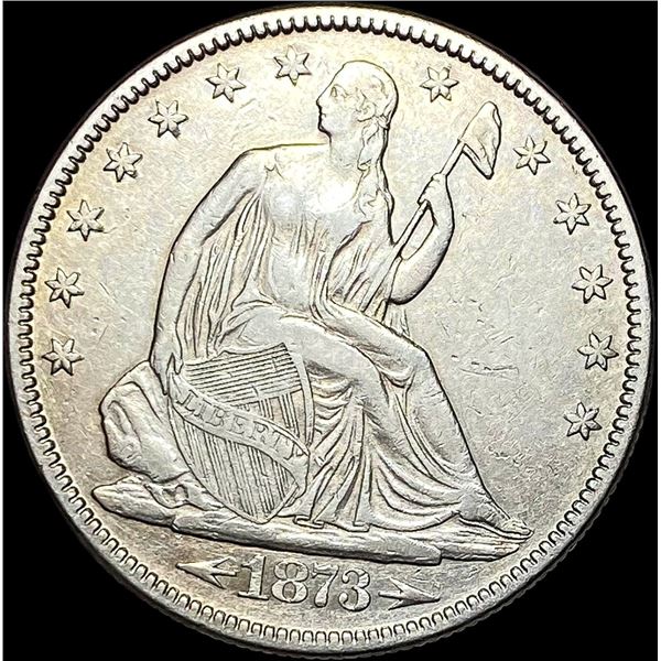 1873 Arrows Seated Liberty Half Dollar  CLOSELY UNCIRCULATED