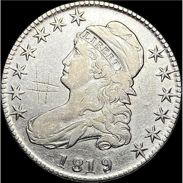 1819 Capped Bust Half Dollar CLOSELY  UNCIRCULATED