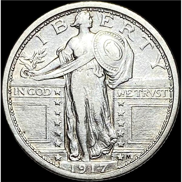1917 Type 1 Standing Liberty Quarter CLOSELY  UNCIRCULATED