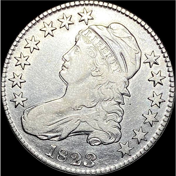 1823 Broken 3 Capped Bust Half Dollar CIRC