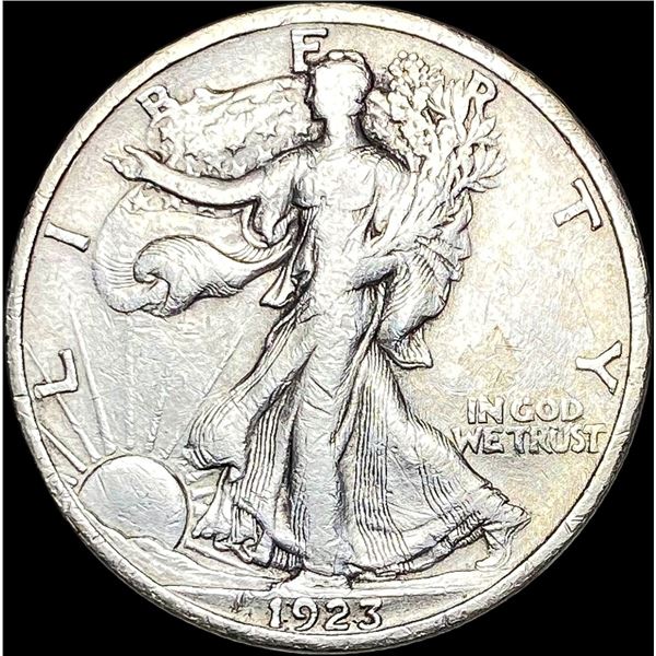 1923-S Walking Liberty Half Dollar NEARLY  UNCIRCULATED