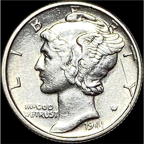 1941-S Mercury Dime NEARLY UNCIRCULATED