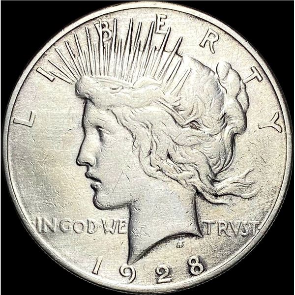 1928 Silver Peace Dollar LIGHTLY CIRCULATED