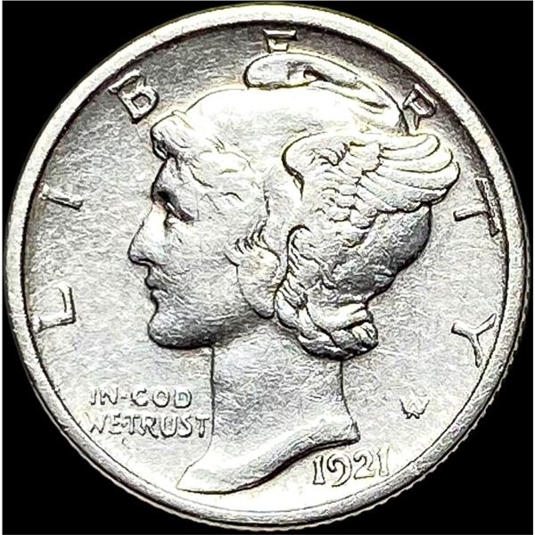 1921-D Silver Mercury Dime CLOSELY  UNCIRCULATED