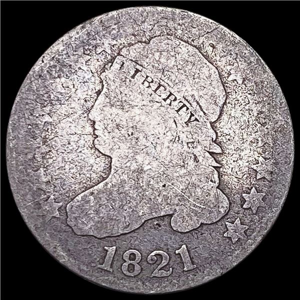 1821 Capped Bust Dime NICELY CIRCULATED