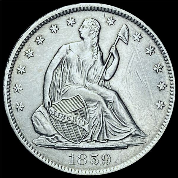 1859-O Seated Liberty Half Dollar CHOICE AU