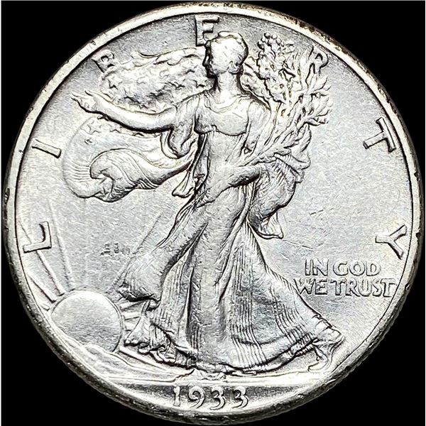 1933-S Walking Liberty Half Dollar CLOSELY  UNCIRCULATED