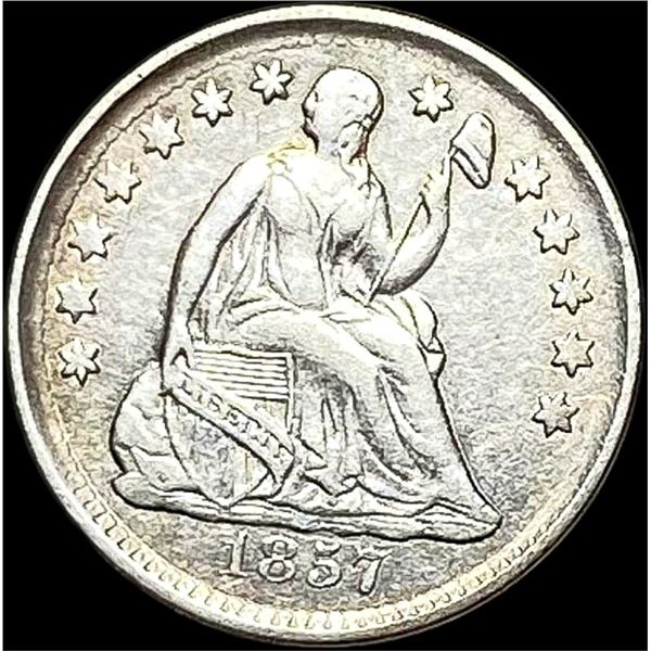 1857 Seated Liberty Half Dime NEARLY  UNCIRCULATED