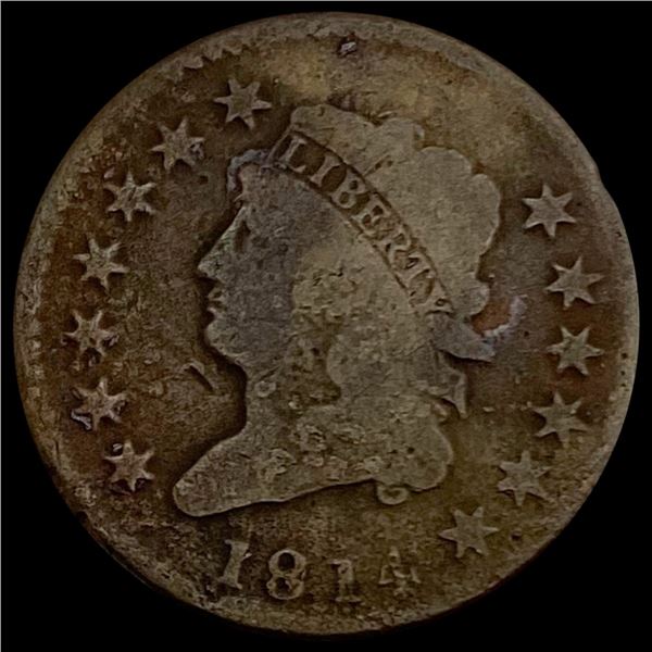1814 Classic Head Large Cent NICELY CIRCULATED