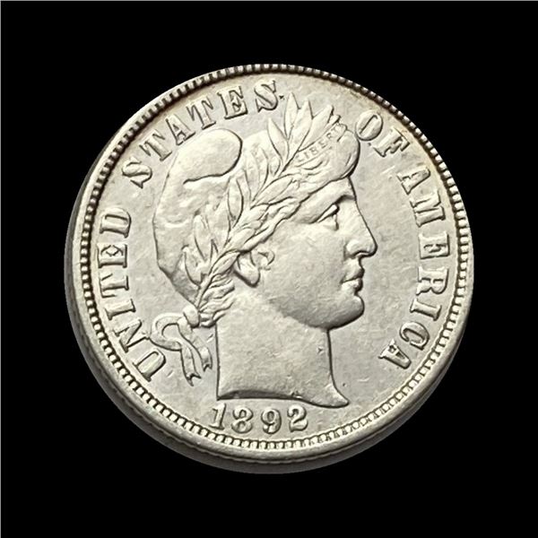 1892-O Barber Dime ABOUT UNCIRCULATED