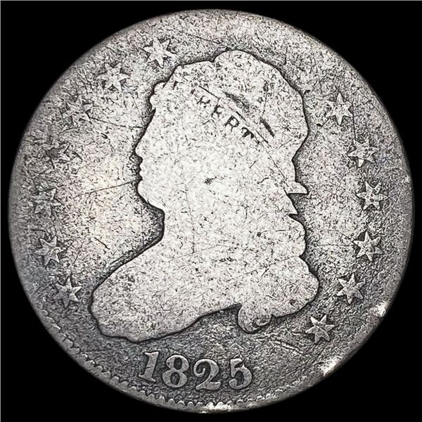 1825 Capped Bust Quarter NICELY CIRCULATED