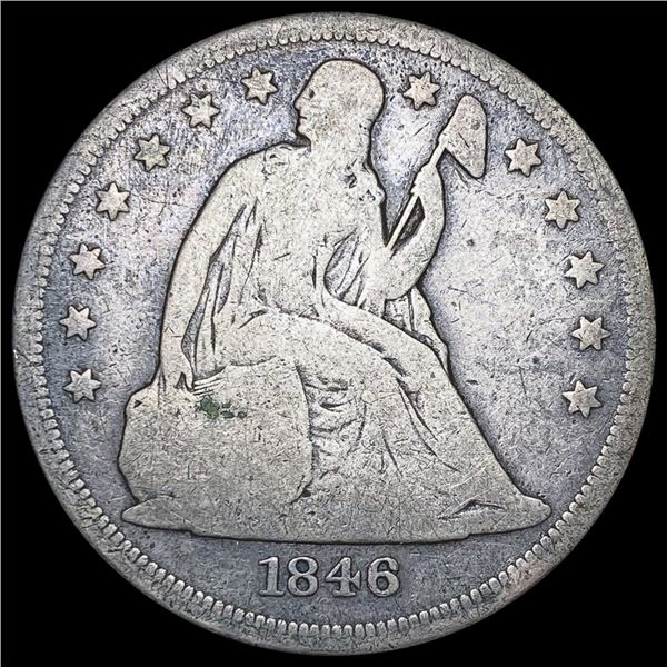 1846-O Silver Trade Dollar NICELY CIRCULATED