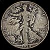 Image 1 : 1938-D Walking Liberty Half Dollar LIGHTLY CIRCULATED