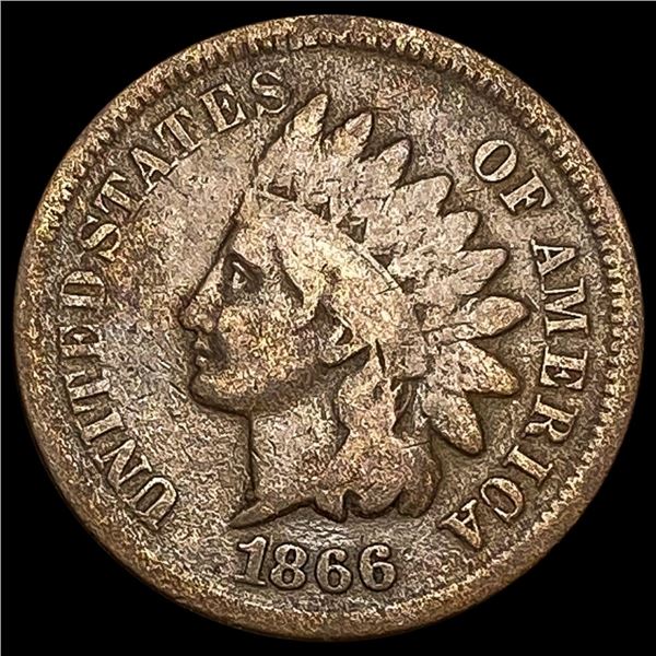 1866 Indian Head Cent NICELY CIRCULATED