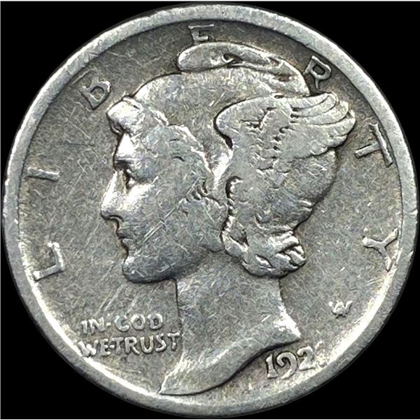 1921-D Silver Mercury Dime NEARLY  UNCIRCULATED
