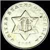 1851-O Silver Three-Cent Piece NEARLY UNCIRCULATED